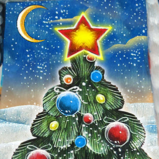 Christmas Tree Santa Hand-Painted WOODCARVED Masterpiece by G. DeBrekht - Christmas Decor - 821560