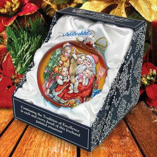 Santa Christmas List Glass Ornament by G. DeBrekht - 73370