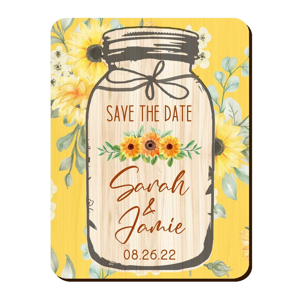 Housewarming Gift Refrigerator Magnet Custom Names and Dates Magnets Mason Jar Magnet Party Favors Custom magnets