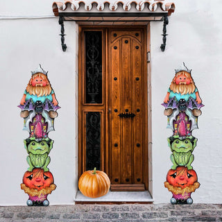 Scary Boo Halloween Set of 2 Outdoor Decor by Jamie Mills-Price - Thanksgiving Halloween Decor - 8457413F