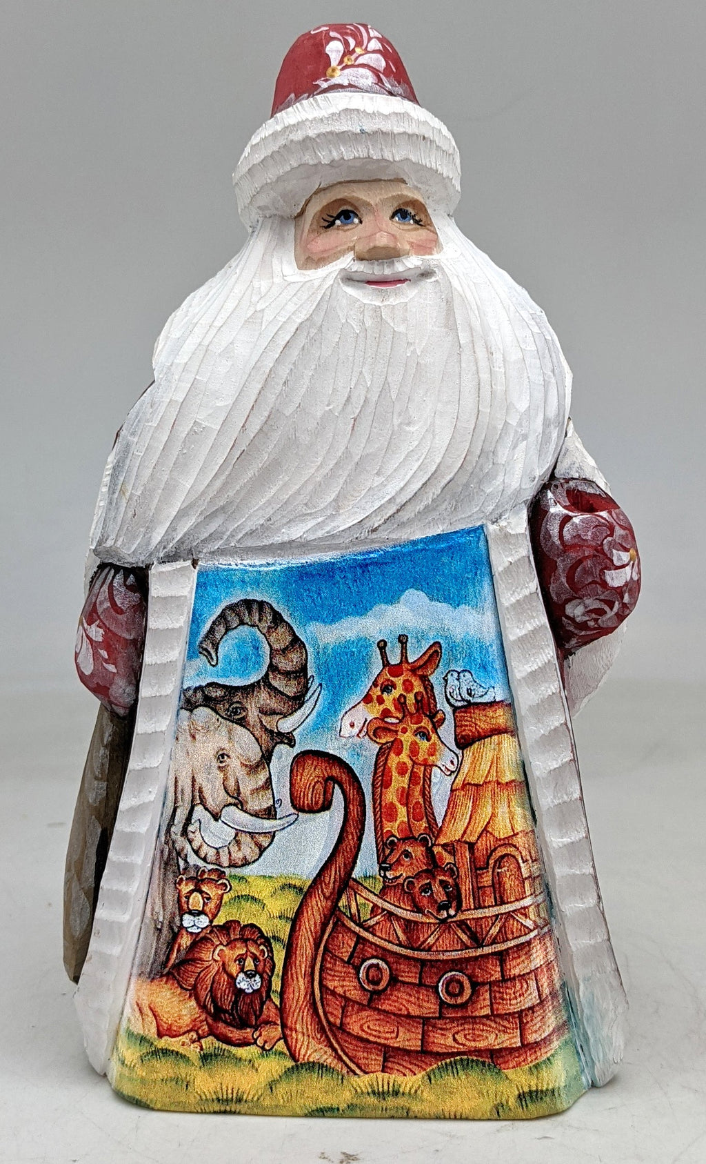 Noah's Ark Santa Hand-Painted WOODCARVED Masterpiece by G. DeBrekht - Nativity Holiday Decor - 8209014