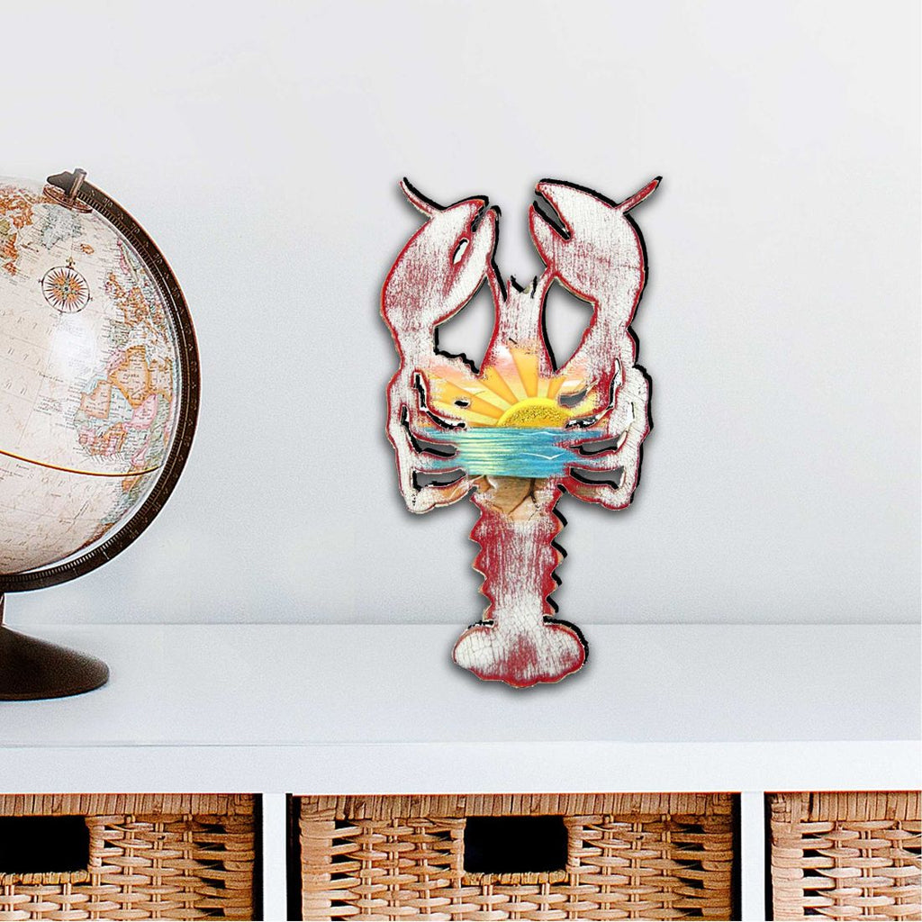 Rustic Lobster Coastal Outdoor Decor Large Ornament by G. DeBrekht - Coastal Holiday Decor - 8198538M