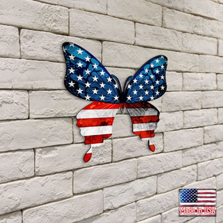 USA Butterfly Holiday Door Decor - American Christmas Decor - 8187127H