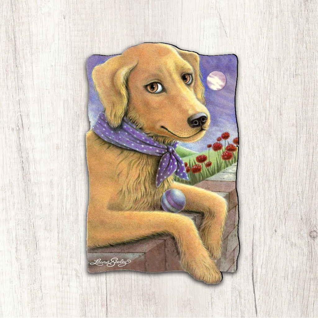 Flowers Fetch & Fun Holiday Outdoor Decor Large Ornament by Laura Seeley - Pets Dog and Cats Decor - 8511011M