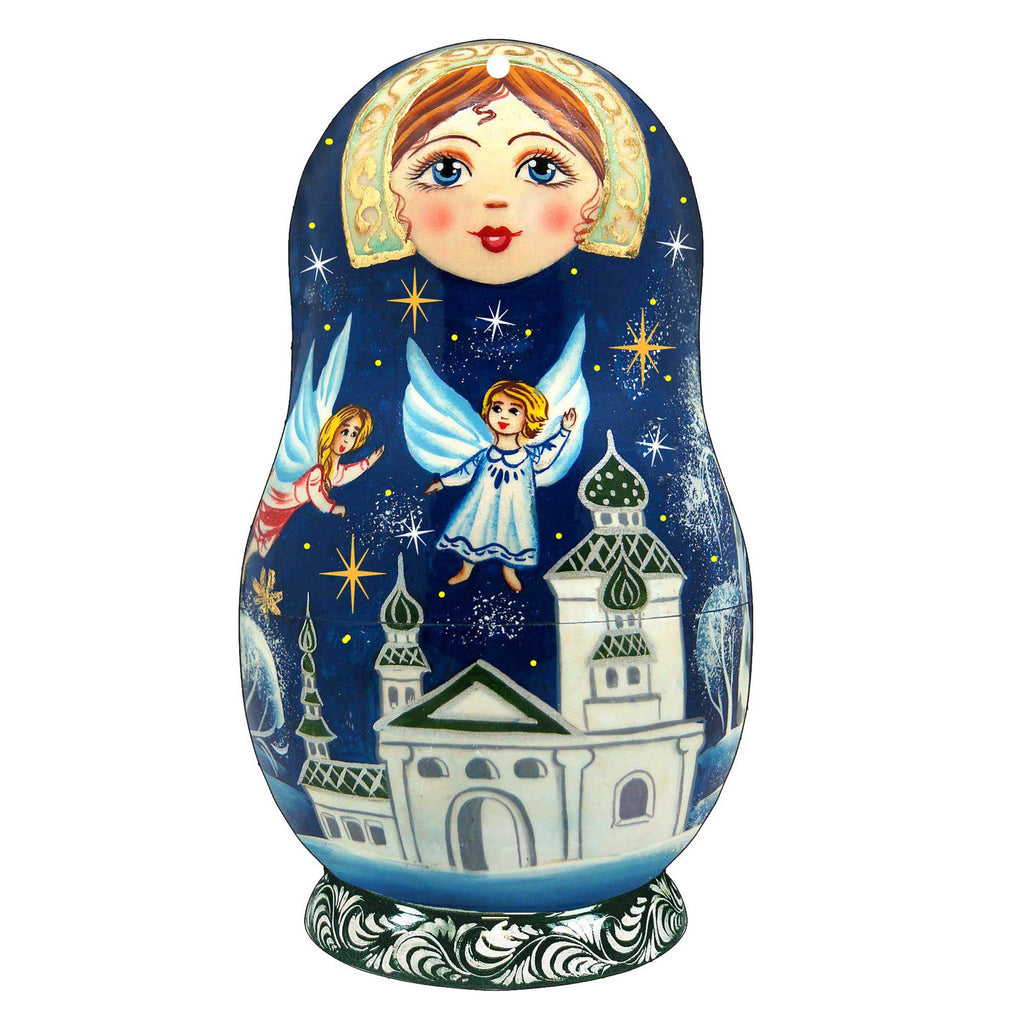 Flying Angels Nesting Doll Door Decor by G. DeBrekht - Christmas Decor - 8115941H