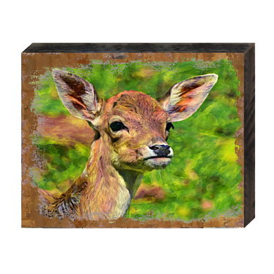 Deer Face Art Wooden Wall Art by Nature Wonders - Nature Wildlife Decor - 95288B