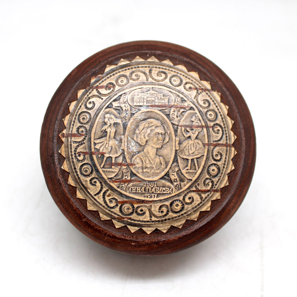 One-of-a-Kind Anna Pavlova Birch Bark Decorated Wooden Jewelry BOX 2.5x2.5x1.5 Handcarved Unique Home Decoration Beautiful Gift Rare Find Collectible, Unique Hand Carved Gift