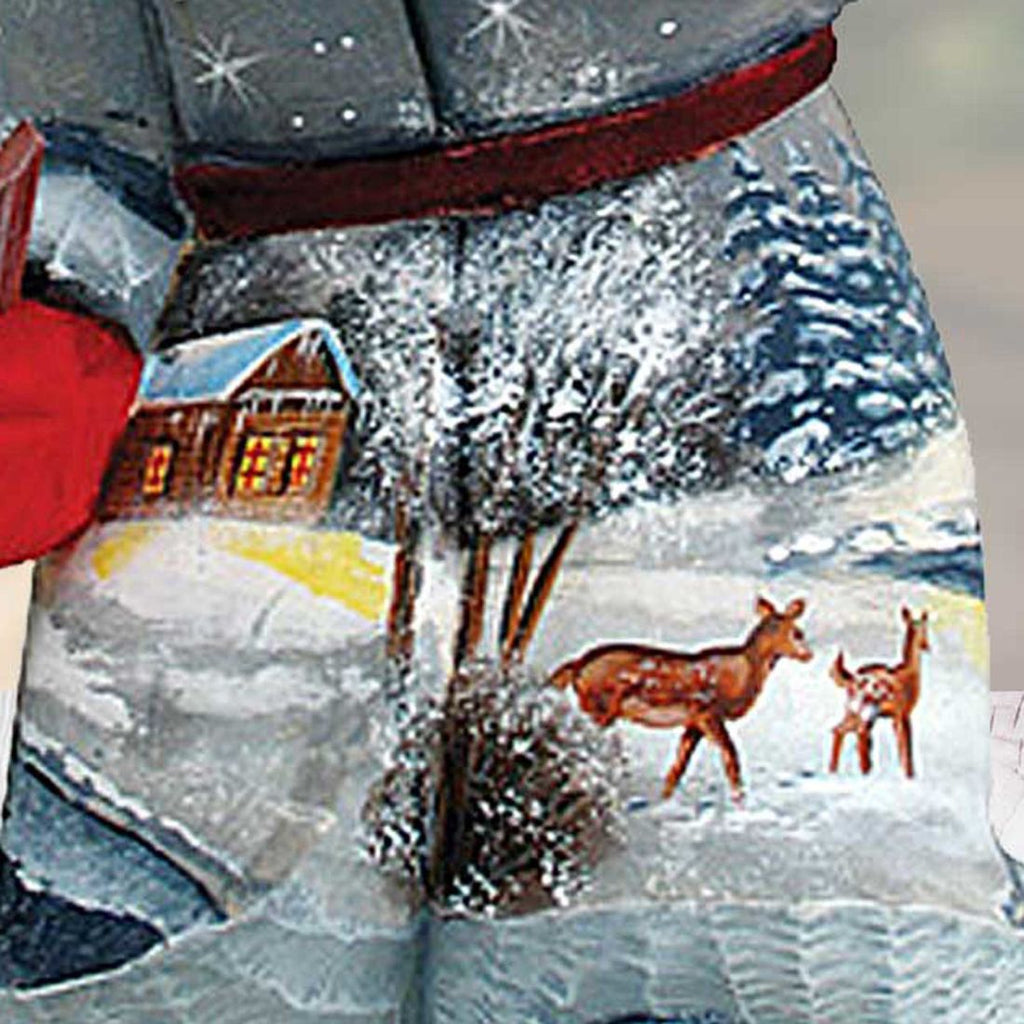 Delightful Village Santa Hand-Painted WOODCARVED Masterpiece by G. DeBrekht - Christmas Decor - 820202 *** PRE-ORDER - Handmade Just for You! ***