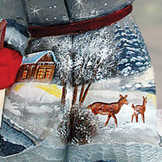 Delightful Village Santa Hand-Painted WOODCARVED Masterpiece by G. DeBrekht - Christmas Decor - 820202 *** PRE-ORDER - Handmade Just for You! ***