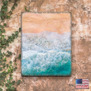 Ocean Shore Art Wooden Wall Art by Nature Wonders - Nature Wildlife Decor - 95397B