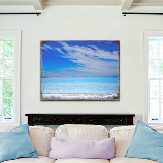 The Beach Wood Wooden Coastal Wall Art by Nature Wonders - Coastal Sea-Life Decor - 95226-3B