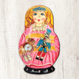 Clara Nutcracker Nesting Doll Door Decor by G. DeBrekht - Christmas Decor - 8115152H
