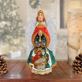Nativity Angel Hand-Painted WOODCARVED Masterpiece by G. DeBrekht - Nativity Holiday Decor - 251030 *** PRE-ORDER - Handmade Just for You! ***