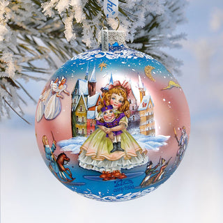 Nutcracker Fairytale Ball Glass Ornament Limited Edition by G. DeBrekht - Christmas Decor - 73854