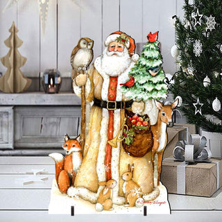 Ivory Santa Christmas Outdoor Decor by Susan Winget - Christmas Santa and Snowman Decor - 8471106F-SW