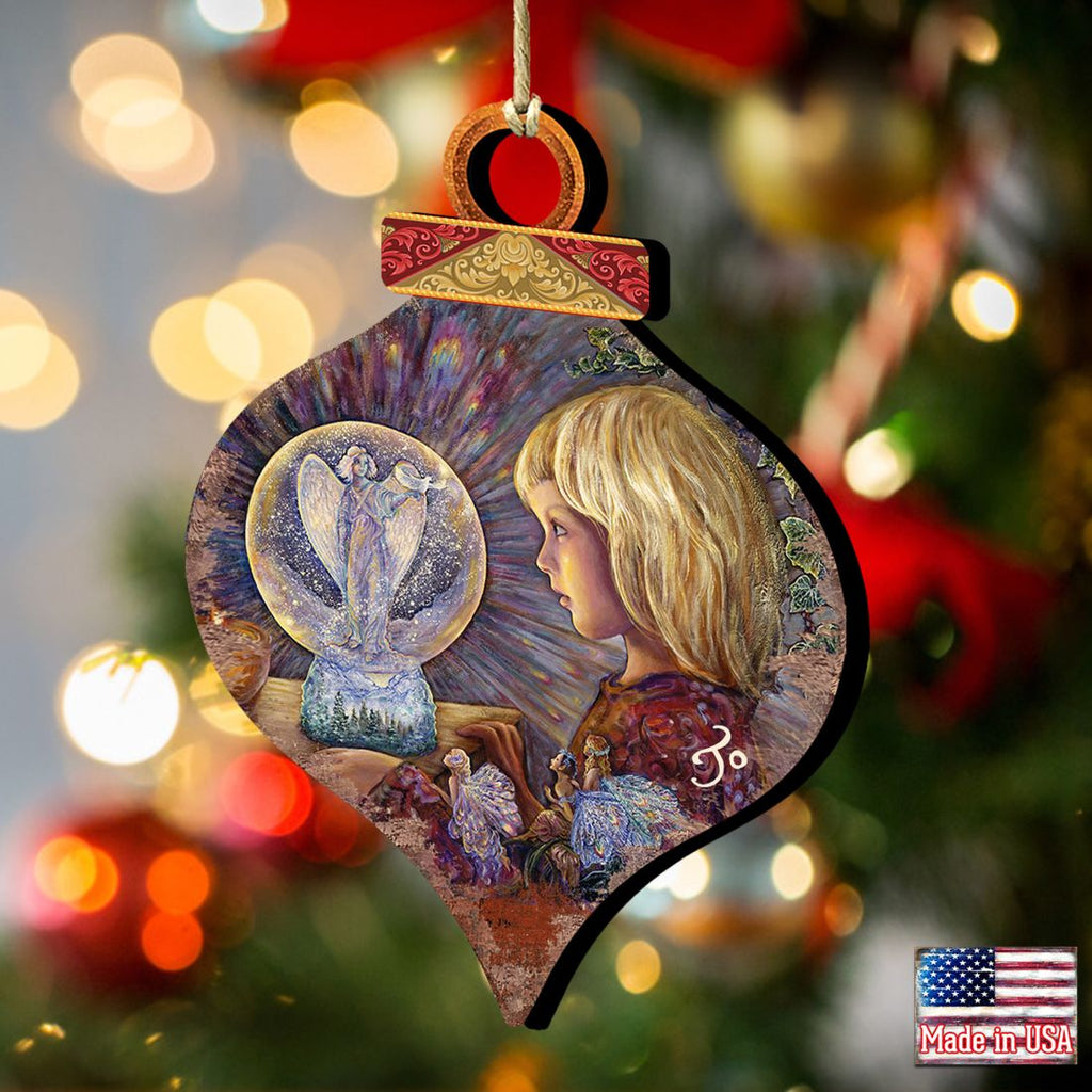 Fairy Wooden Ornaments by Josephine Wall - Christmas Decor - 845619-JW
