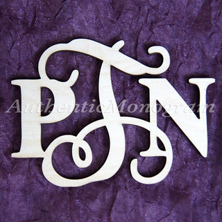 Large Wooden Personalized Monogram Wall Hanging, Classic Combo Personalized Monogram, Painted Personalized Monogram, Home Decor, Wall Art, Wedding Decor, Two Fonts