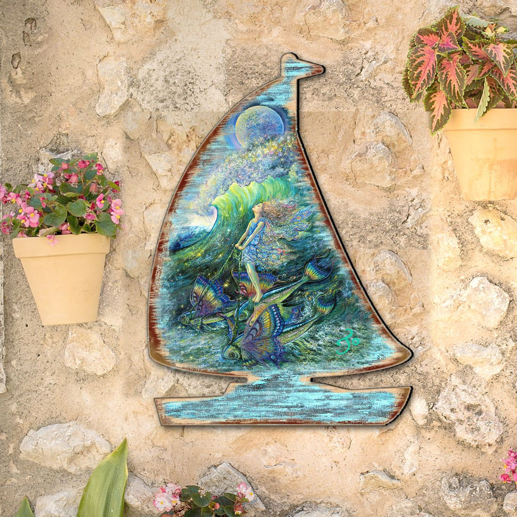 Surfers Dream Coastal Door Decor by Josephine Wall - Coastal Sea-Life Decor - 8472103H-JW