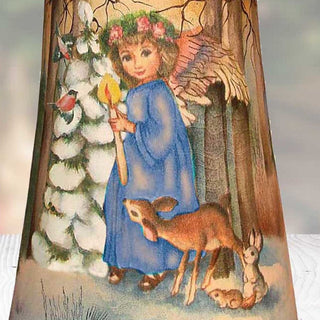 Forest Maiden Santa Hand-Painted WOODCARVED Masterpiece by G. DeBrekht - Christmas Decor - 291716