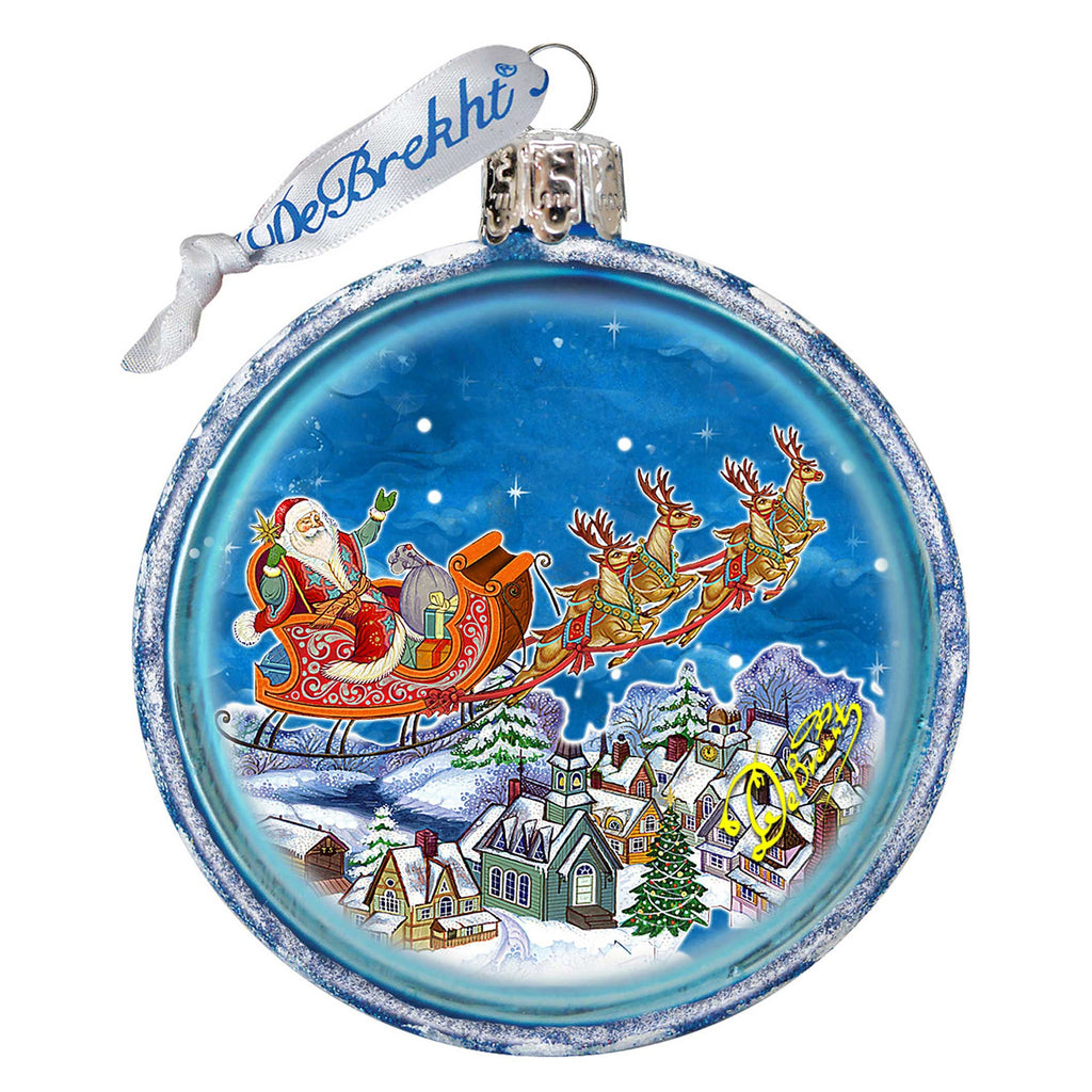 Up-Up and Away Glass Ornament by G. DeBrekht - 73311C