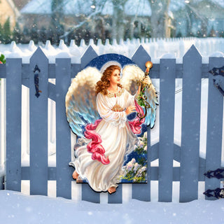 Angel of the Light Nativity Door Decor by D. Gelsinger - Nativity Holiday Decor - 8461036H-1322