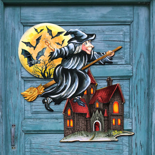 Witch Halloween Door Decor by G. DeBrekht - Thanksgiving Halloween Decor - 8114010H