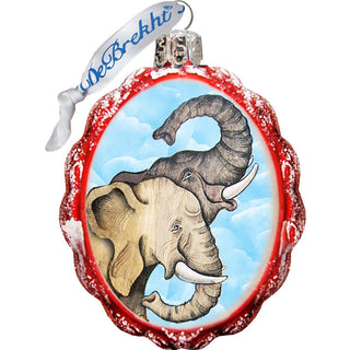 Safari Mercury Glass Ornaments Set of 3 by G. DeBrekht - Wildlife Holiday Decor - 770124S3