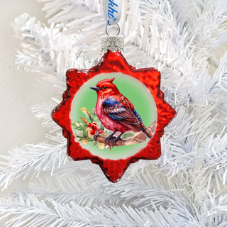 Red Bird Mercury Glass Ornaments by G. Debrekht - Wildlife Holiday Decor - 776004