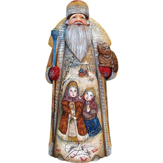 Village playtime, Hand-Painted WOODCARVED Figurine L291230 by G. DeBrekht - SPECIAL ORDER *** PRE-ORDER - Handmade Just for You! ***