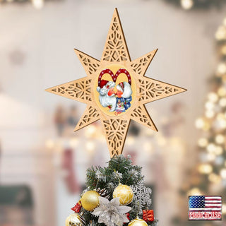 Merry Kissmas Tree Topper by Jamie Mills-Price - Christmas Decor - 89471-MP