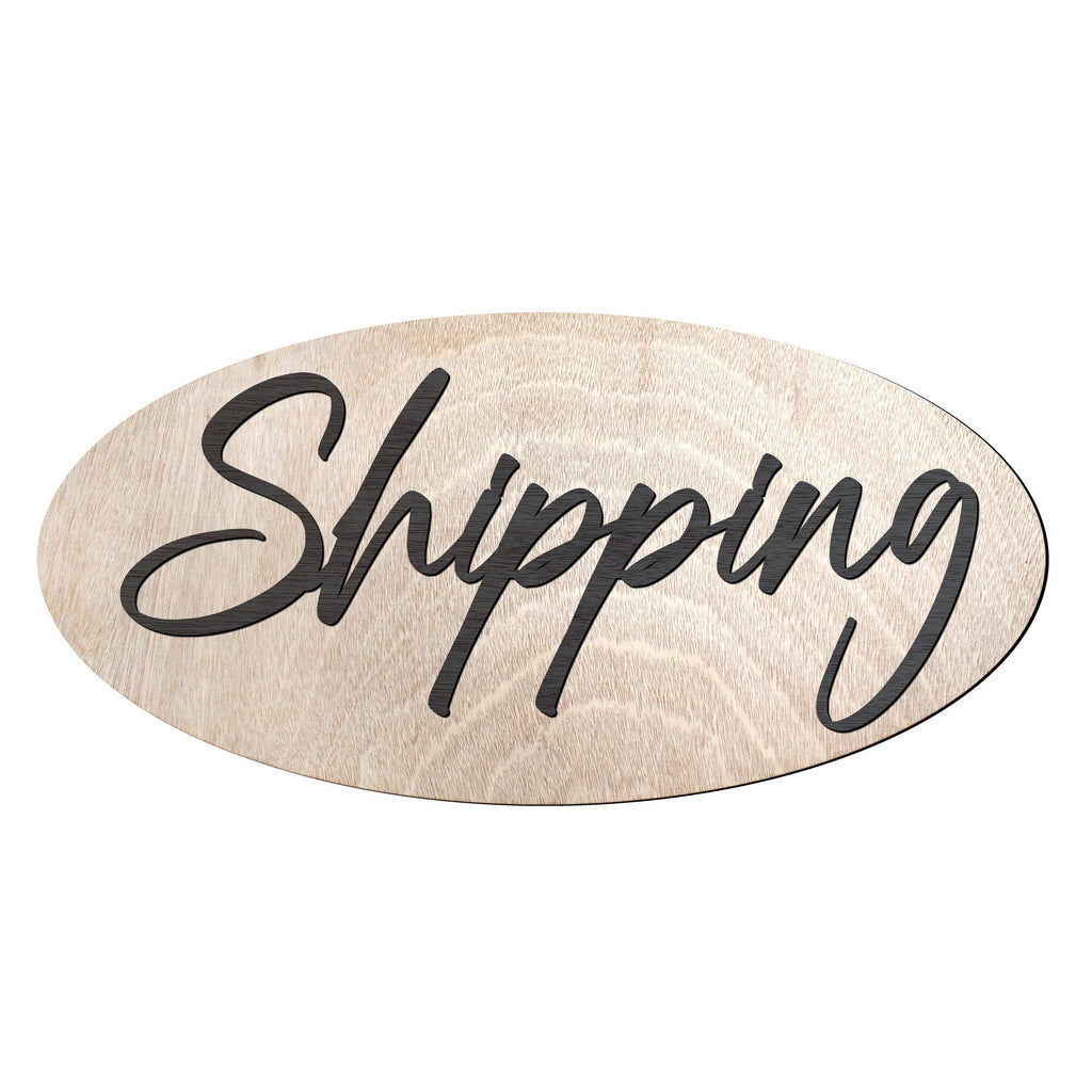 Shipping sign, Shipping and receiving, Business sign, Made in the USA sign, Made from wood Sign, Lightweight sign- 320336