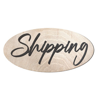 Shipping sign, Shipping and receiving, Business sign, Made in the USA sign, Made from wood Sign, Lightweight sign- 320336
