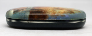 Handpainted One-of-a-Kind Papier Mache Lacquered Miniature Box 3 x 4.5 x 1