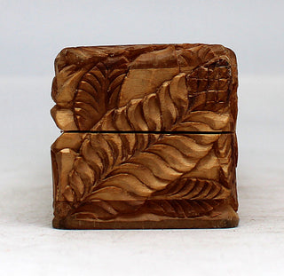 One-of-a-Kind Floral Wood Carved Jewelry Box 8