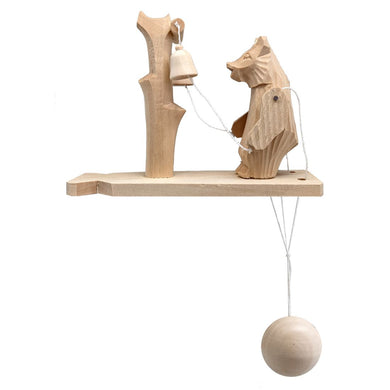 Ringer Bear Animated Spinning Old-World Decoration by Designocracy - Wildlife Holiday Decor - 191000-06