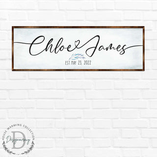 Personalized Family Names - Wooden Wedding Gift - Wall Art - Home Warming Gift - Anniversary Present - Contemporary Gift - Living Room Art - 310319