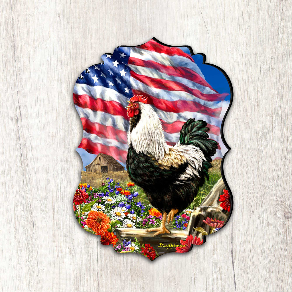Morning in America Holiday Door Decor by D. Gelsinger - American Christmas Decor - 8467104H-DG