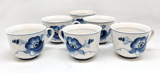 Authentic Gzhel Hand-painted Fine Porcelain Decorative Tea Set by G DeBrekht