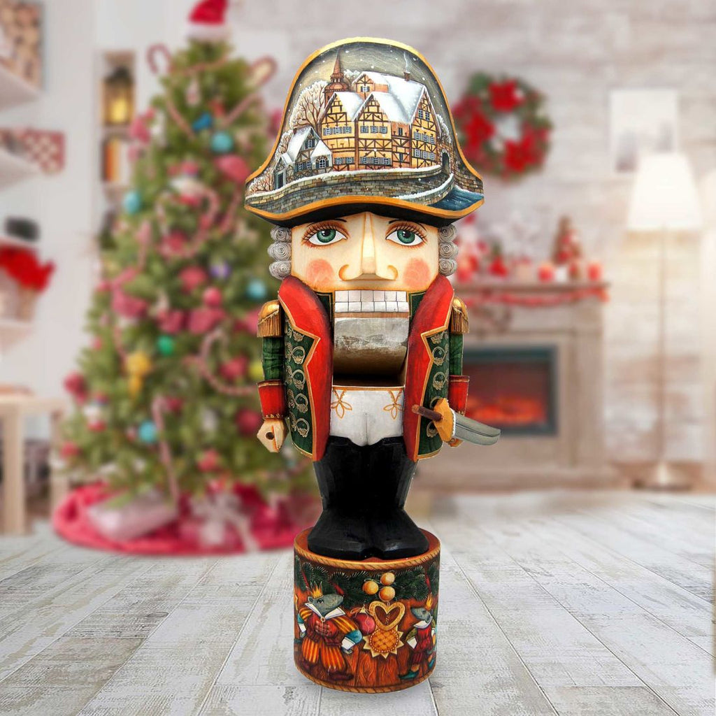 Nutcracker Soldier Large Hand-Painted WOODCARVED Masterpiece by G. DeBrekht - Christmas Decor - 210012