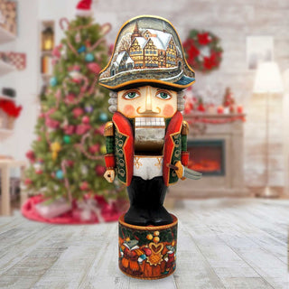 Nutcracker Soldier Large Hand-Painted WOODCARVED Masterpiece by G. DeBrekht - Christmas Decor - 210012