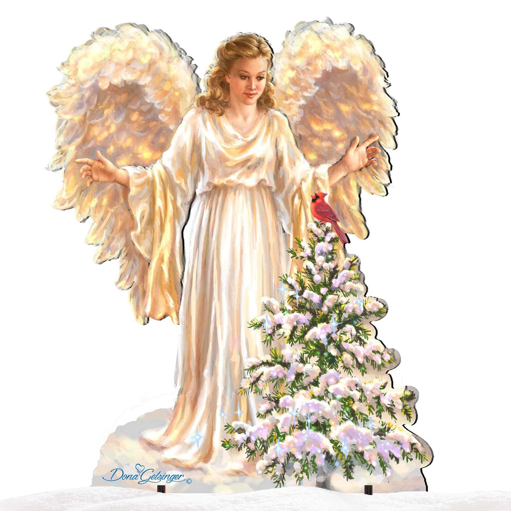 Woodland Angel Nativity Outdoor Decor by D. Gelsinger - Nativity Holiday Decor - 8461046F-1565