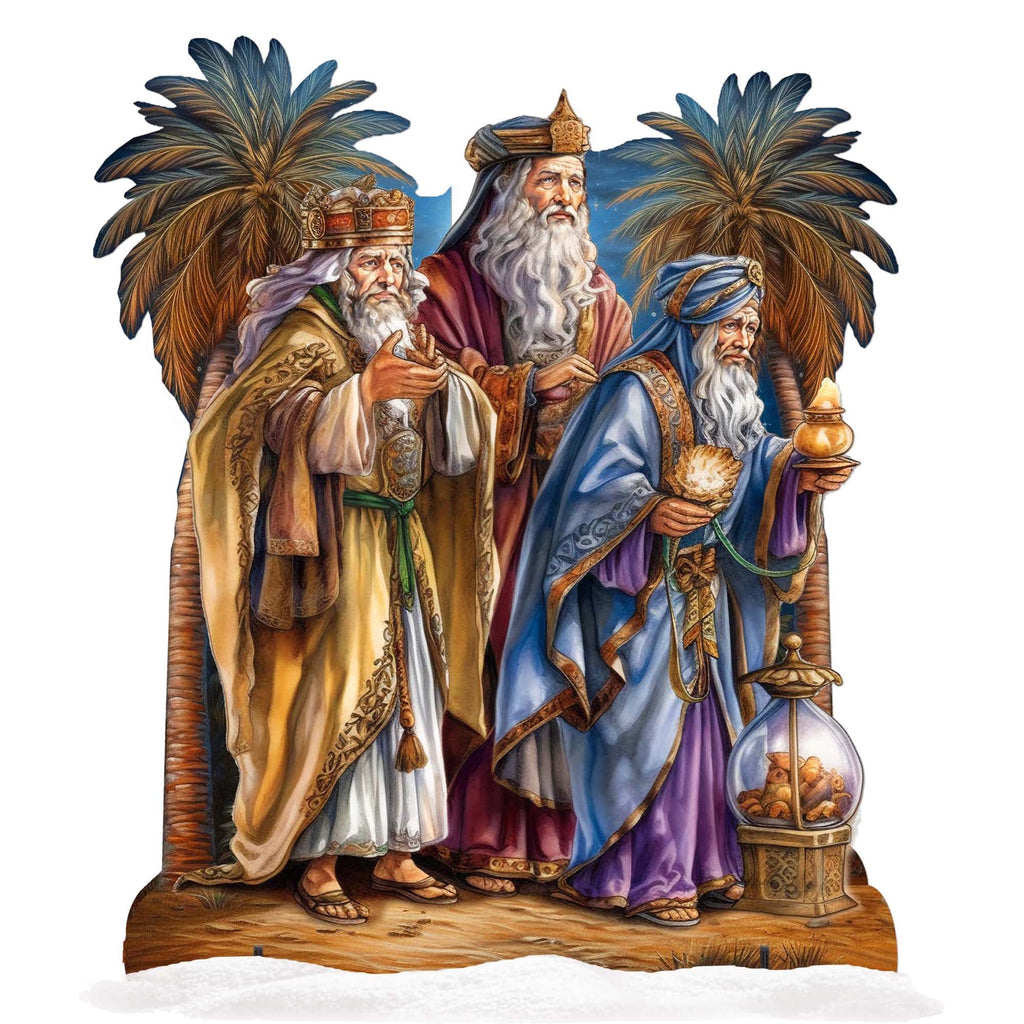 Three Wise Men Outdoor Decor by G. Debrekht - Nativity Holiday Decor - 8611040F