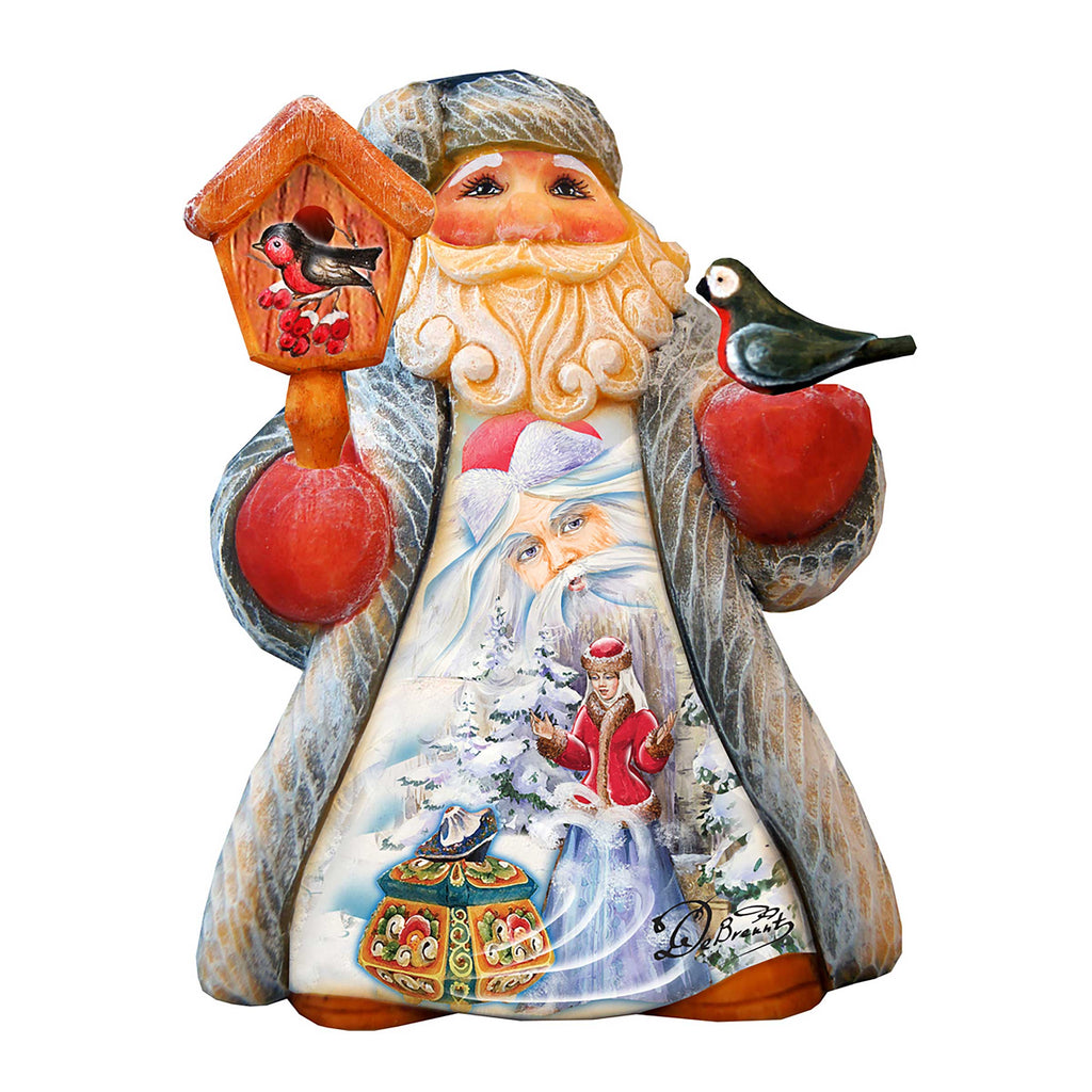 Mini Tale Santa with Snow Maiden Christmas Figurine by G. DeBrekht - Christmas Santa Snowman Decor - 561643