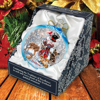 Frosty and His Forest Friends Glass Ornament Limited Edition by G. DeBrekht - Christmas Decor - 73908-DG