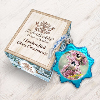 Spring Blossoms Mercury Glass Ornament by D. Gelsinger - Christmas Decor - 778104-DG