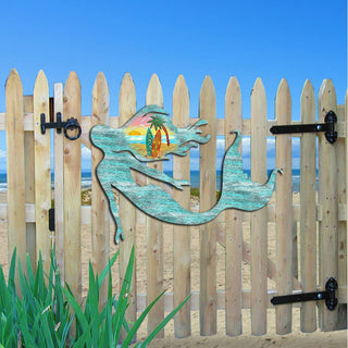 Mermaid Coastal Door Decor by G. DeBrekht - Coastal Holiday Decor - 8198514H