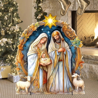Nostalgic Nativity Scene Outdoor Decor by G. Debrekht - Nativity Holiday Decor - 8611074F