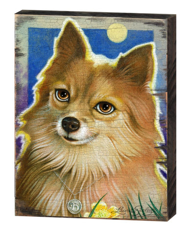 Buttercups Wooden Wall Art by Laura Seeley - Pets Dog and Cats Decor - 8511118B