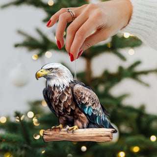 Bald Eagle Wooden Ornaments by G.Debrekht - Wildlife Holiday Decor - 8710101-2