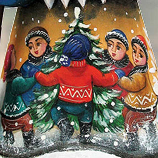 Winter Day Delight Santa Hand-Painted WOODCARVED Figurine by G. DeBrekht - Christmas Decor - 8215090 *** PRE-ORDER - Handmade Just for You! ***